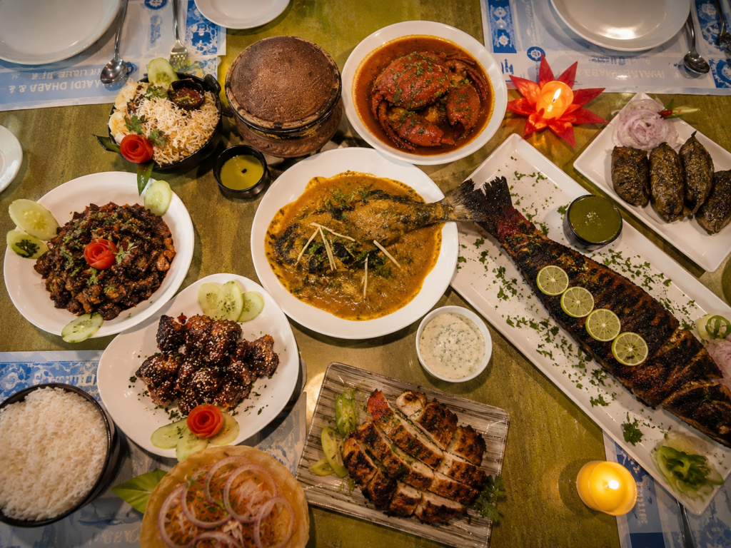 Seafood dining experience at Pahadi Dhaba Family Restaurant in Bhubaneswar
