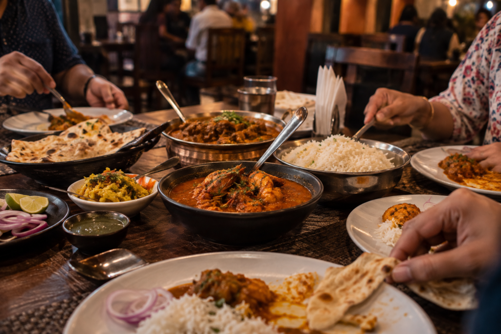 Fresh seafood at Pahadi Dhaba in Patharagadia